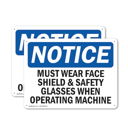 Signmission 10 in Height, 14 in Width, Aluminum, Rectangle OS-2PACK-NS-A-1014-L-14294